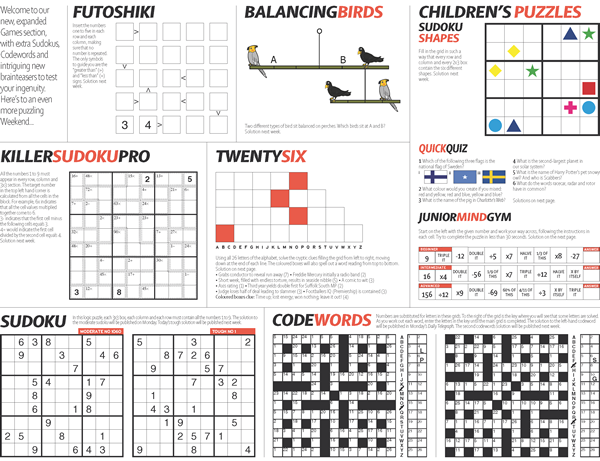 Sample Puzzle Page